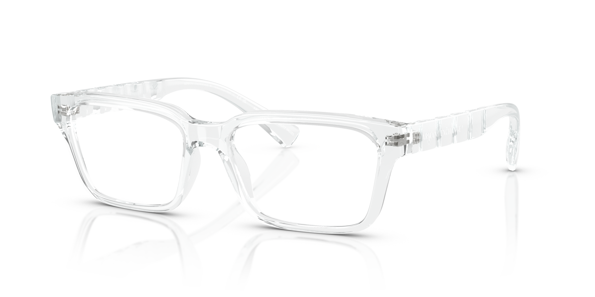AX3116 Shiny Crystal PlasticEyeglass Frames for Glasses Direct, Angle View