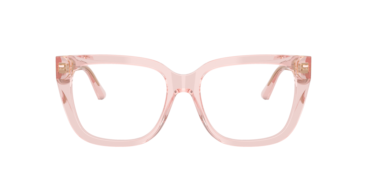 Jimmy Choo Women's Transparent Pink Square Acetate Eyeglasses Online - Full Rim - Jc3019b - Image 1