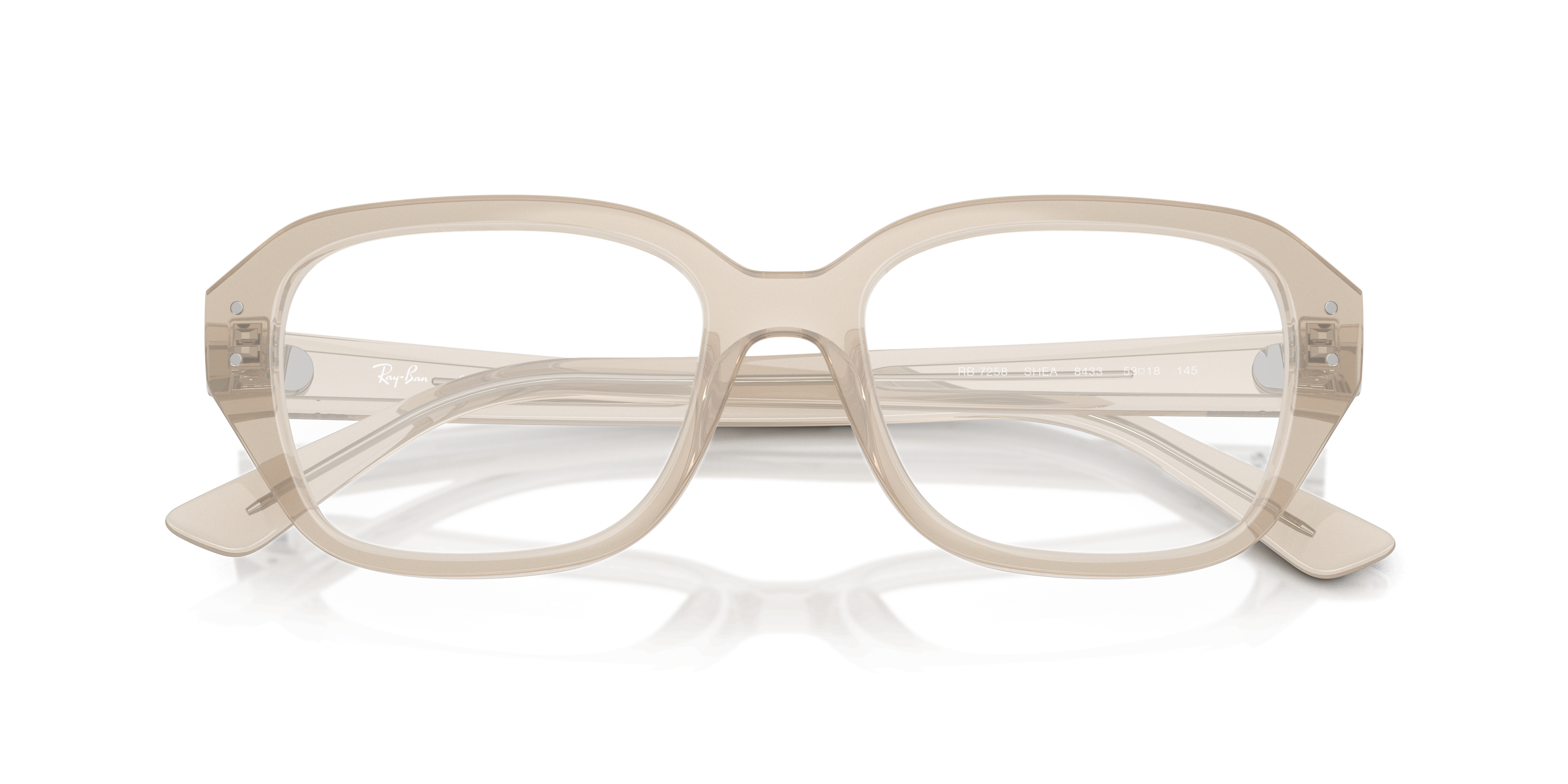 RB7258 Cloudy Warm White PlasticEyeglass Frames for Glasses Direct, Closed View