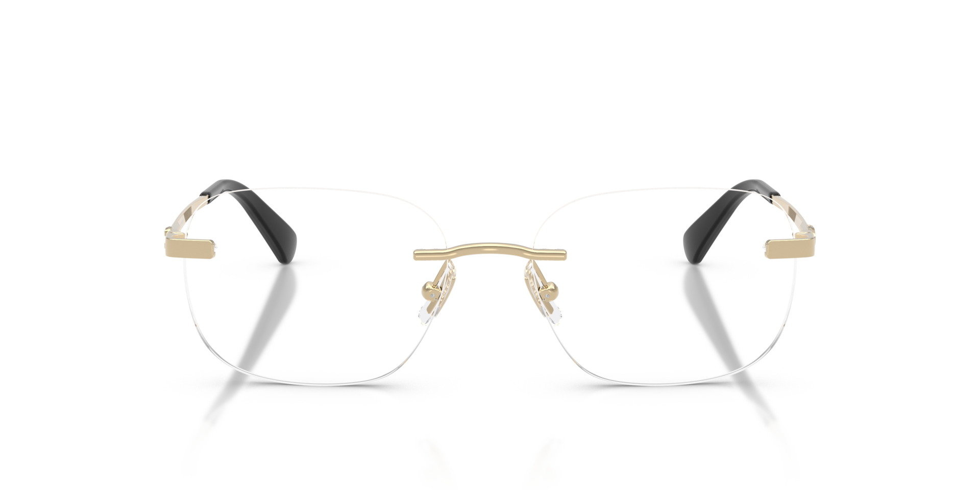 HC5206D Shiny Light Gold MetalEyeglass Frames for Glasses Direct, Front View