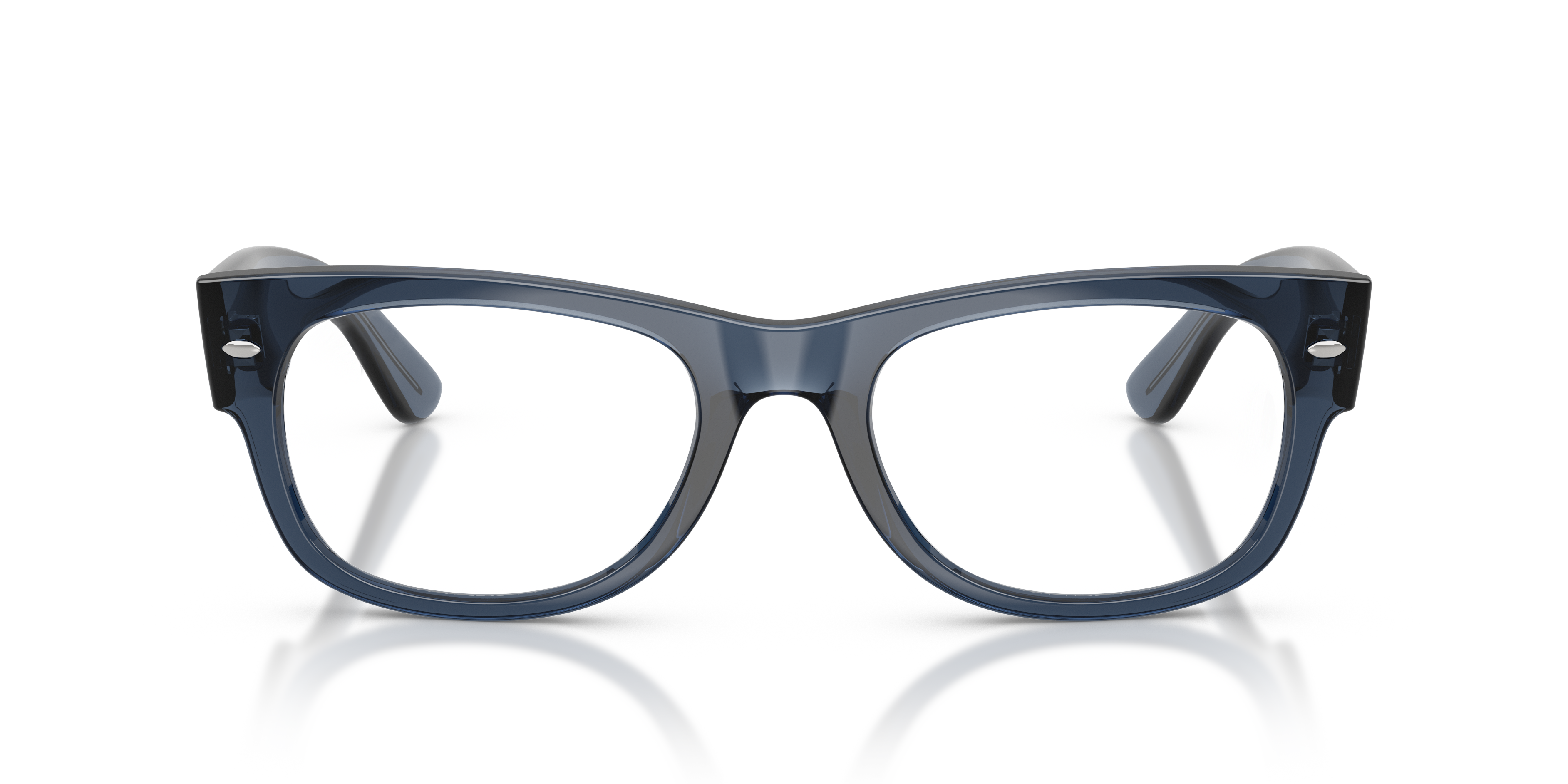 Dark Blue Mega Wayfarer II Optics -  Plastic