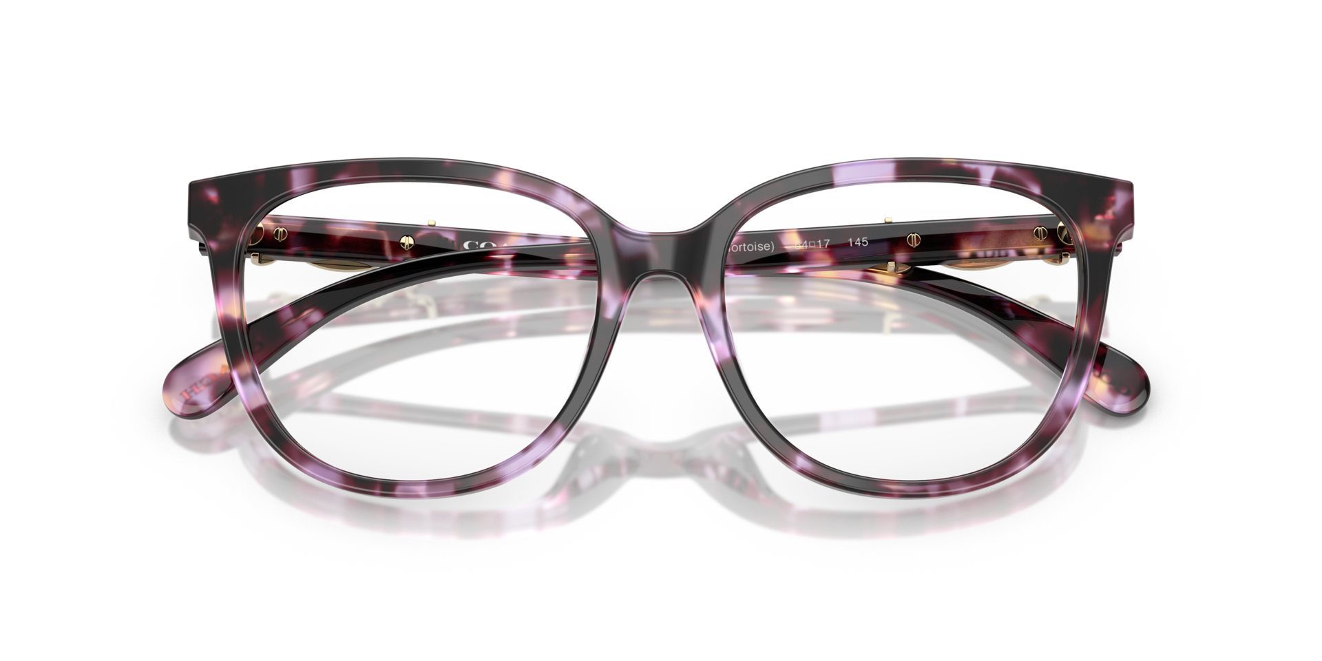 HC6260U Purple Tortoise AcetateEyeglass Frames for Glasses Direct, Closed View