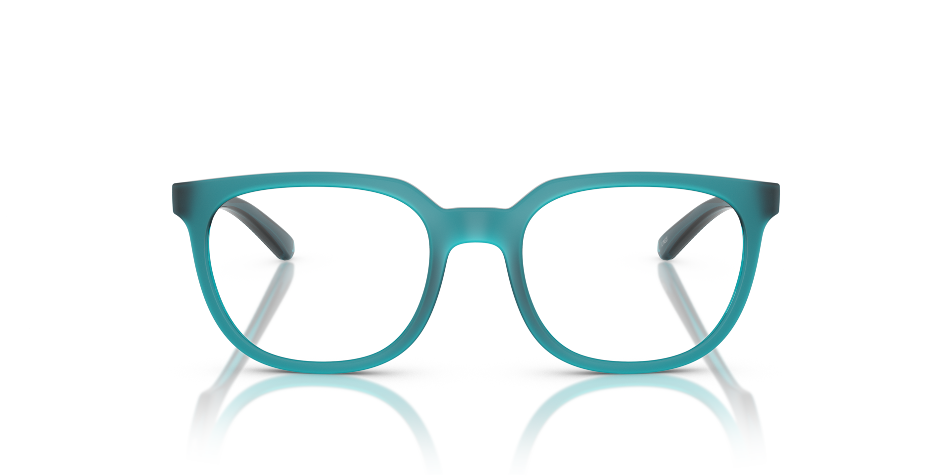 AN7263 Transparent Blue Matte & Shiny PlasticEyeglass Frames for Glasses Direct, Front View