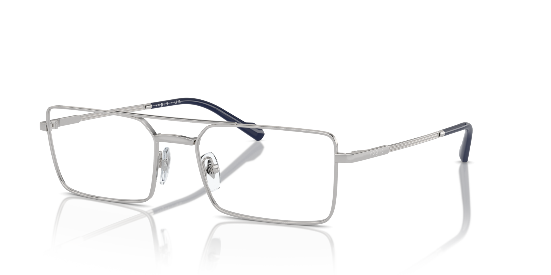VO4310 Silver MetalEyeglass Frames for Glasses Direct, Angle View