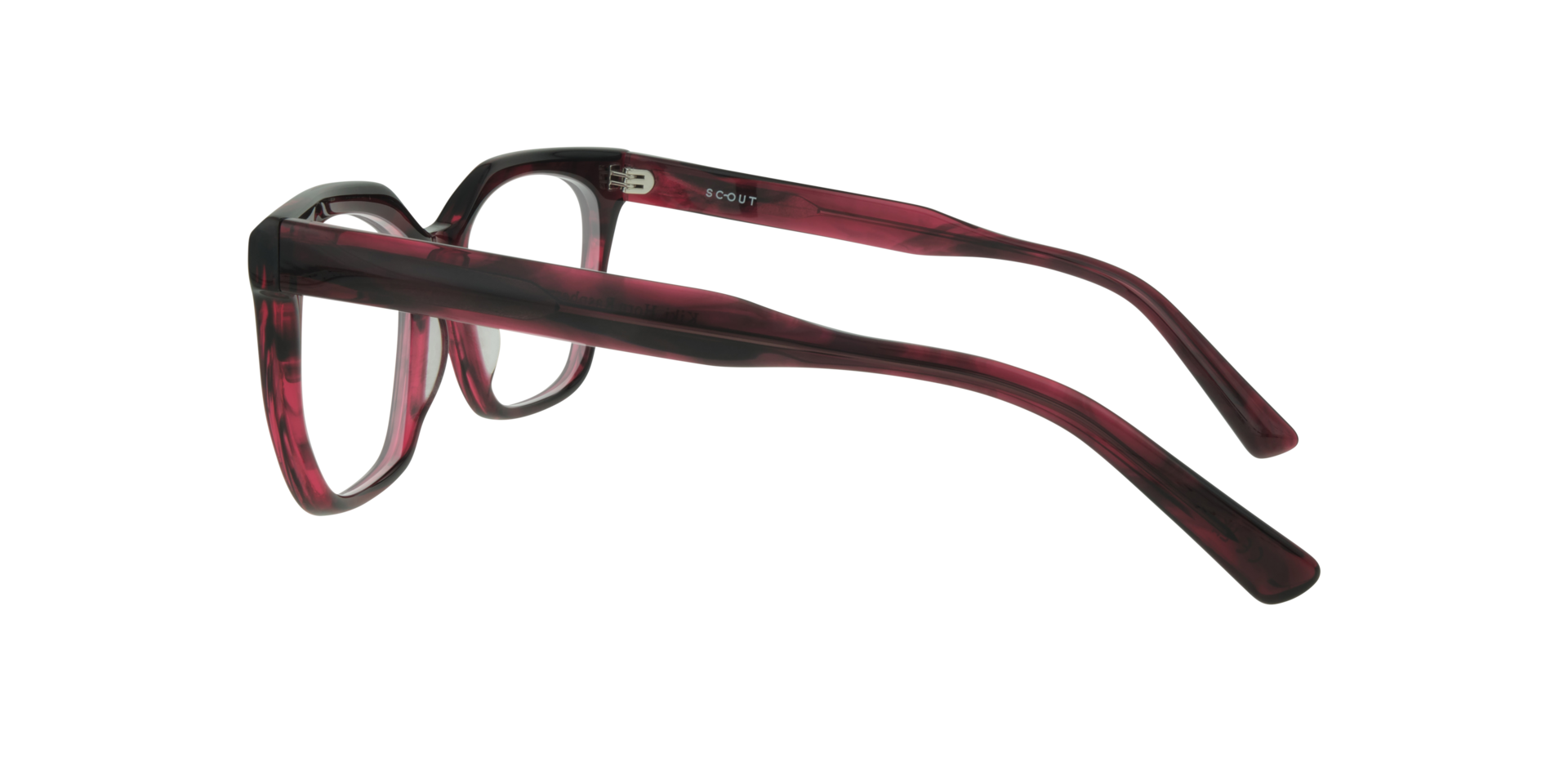 Kiki Horn Raspberry Pink AcetateEyeglass Frames for Glasses Direct, Side View