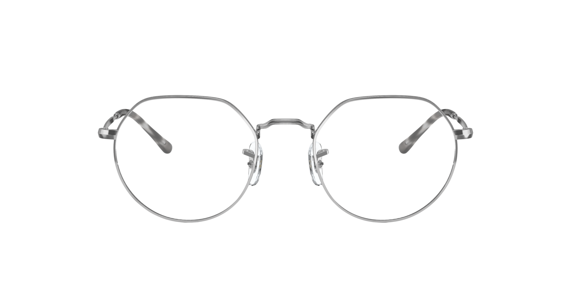 RB6465 Silver MetalEyeglass Frames for Glasses Direct, Front View