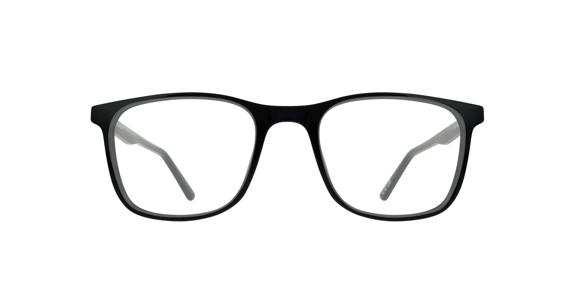 Kris Black PlasticEyeglass Frames for Glasses Direct, Front View
