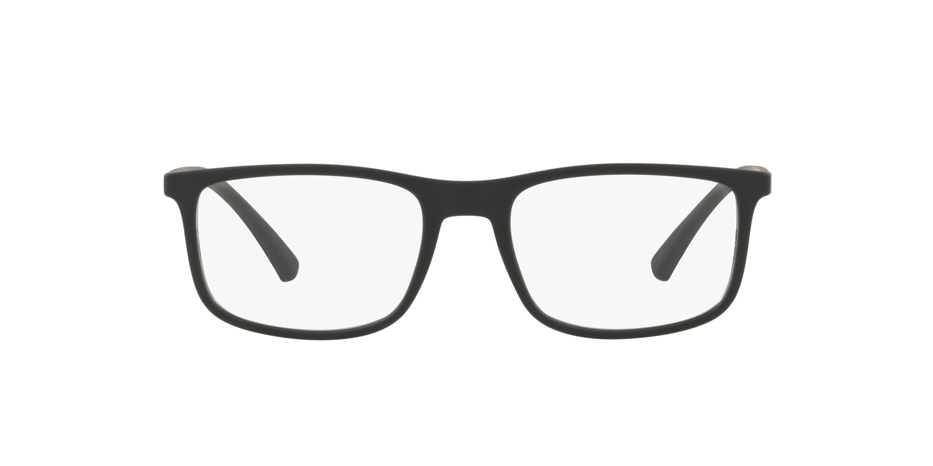 EA3135 Rubber Black PlasticEyeglass Frames for Glasses Direct, Front View