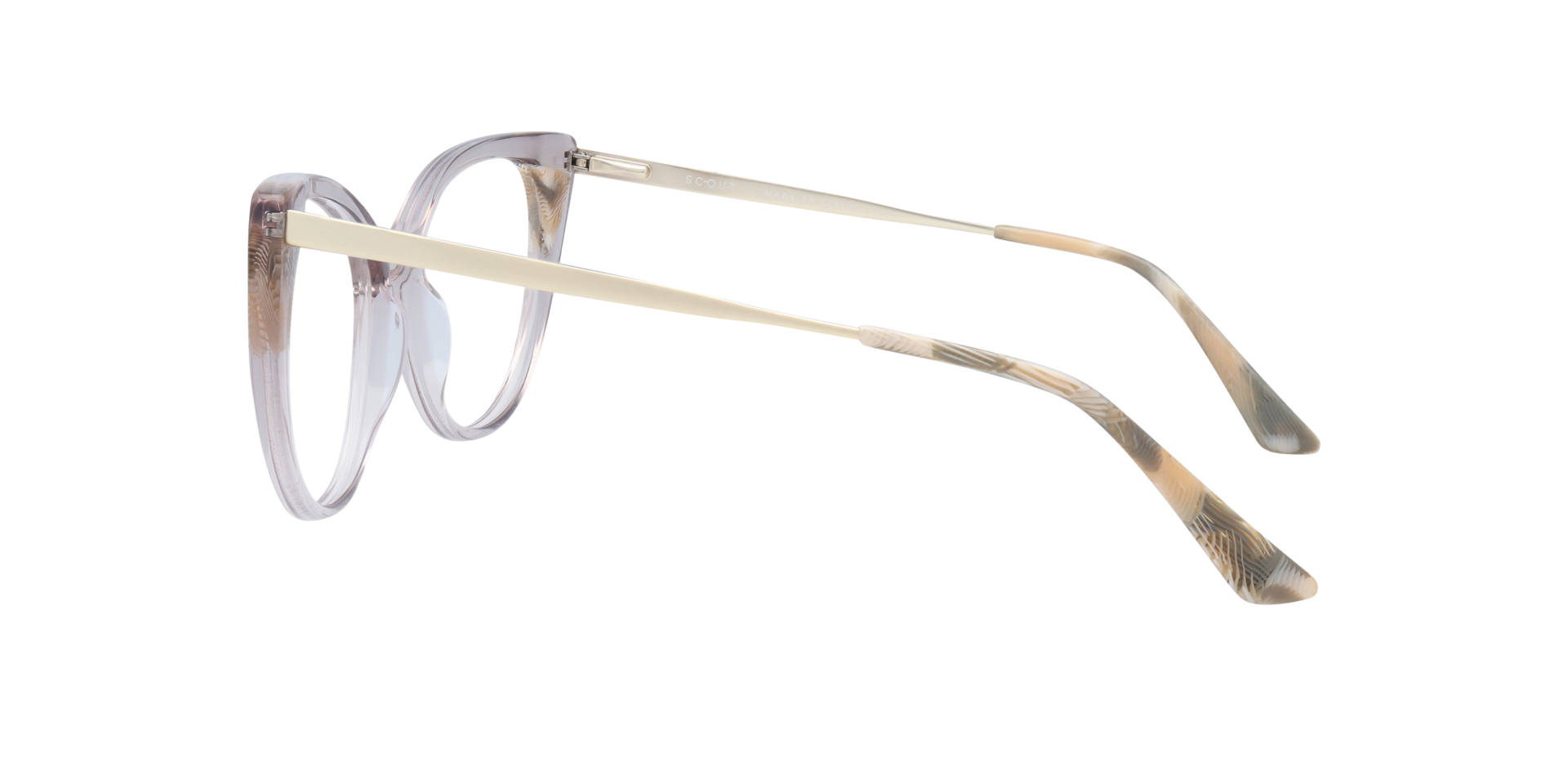 Costantino Pink AcetateEyeglass Frames for Glasses Direct, Side View