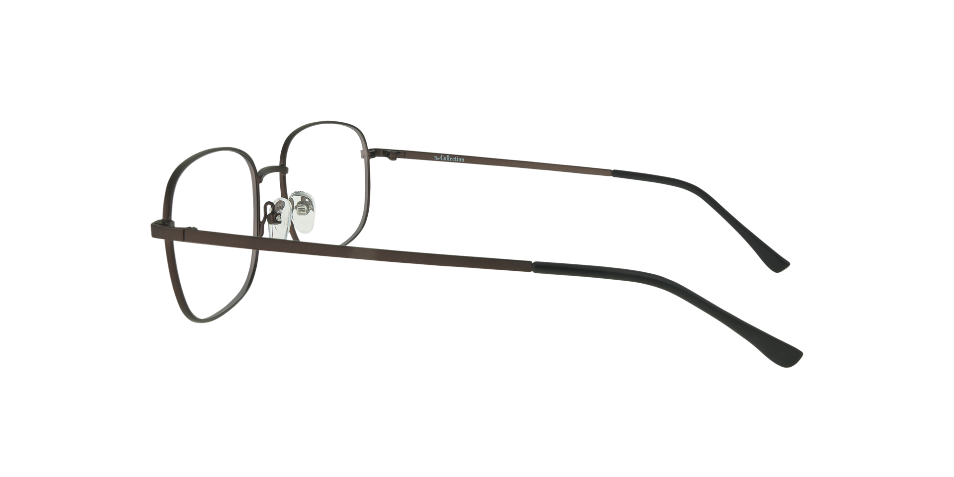 Lacy Gunmetal & Black MetalEyeglass Frames for Glasses Direct, Side View