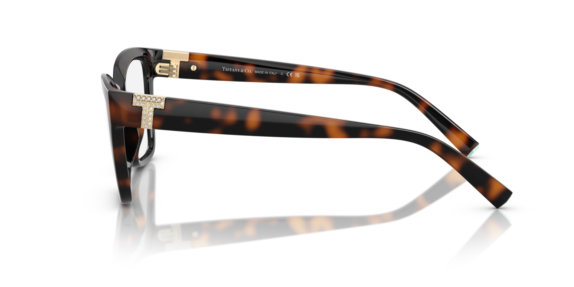 TF2257BU Havana PlasticEyeglass Frames for Glasses Direct, Side View