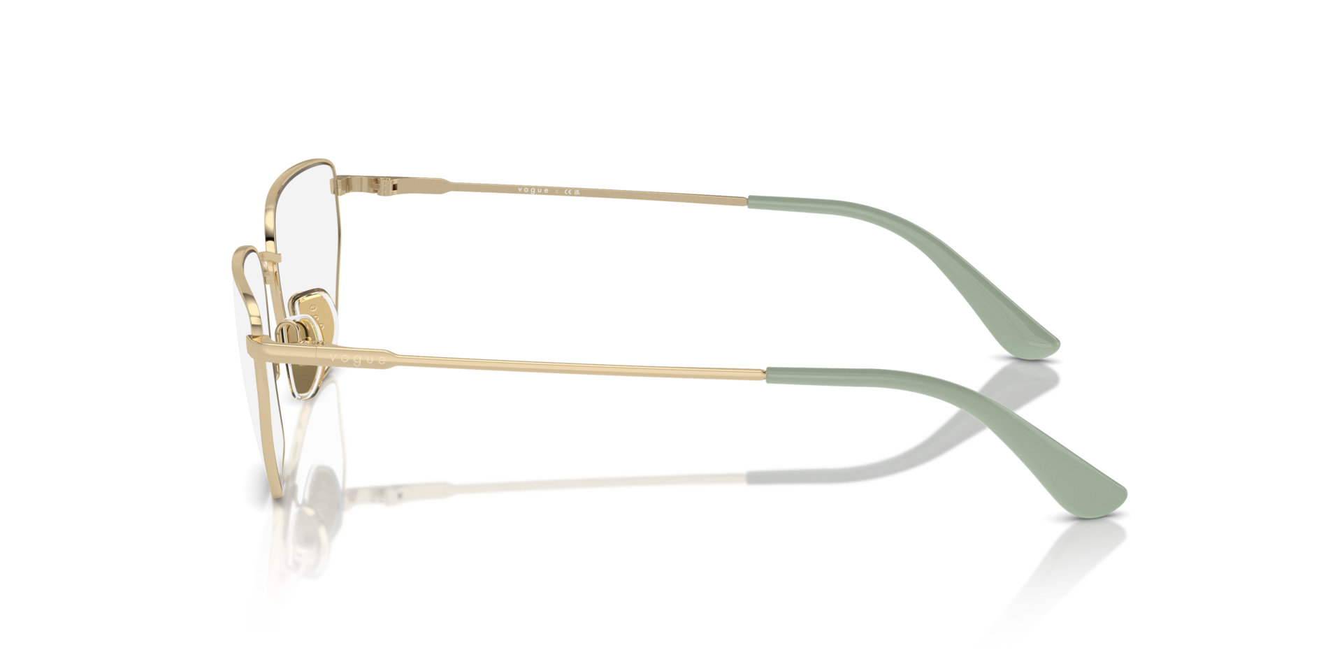 VO4317 Pale Gold MetalEyeglass Frames for Glasses Direct, Side View