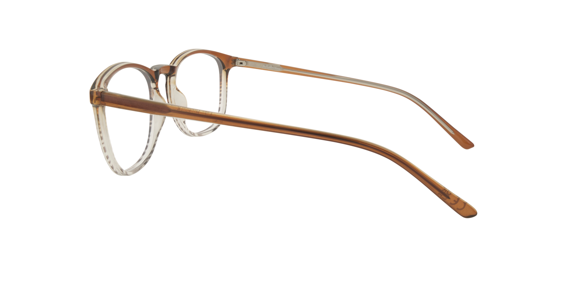 Lake Gradient Brown PlasticEyeglass Frames for Glasses Direct, Side View