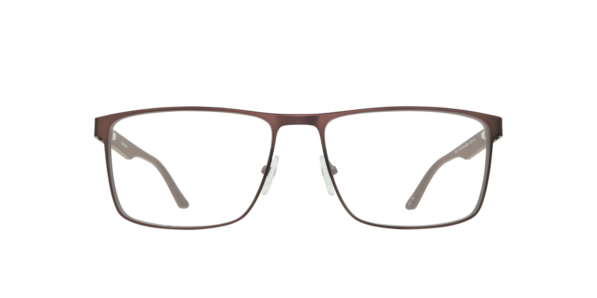 Harrington Men's Matte Brown,Black Matte Brown / Black Rectangle Metal Eyeglasses Online - Full Rim - Jimmy