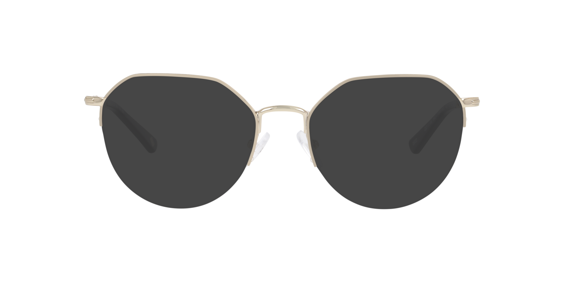 Notting Hill Black On Light Gold MetalEyeglass Frames for Glasses Direct, with Tinted Lenses