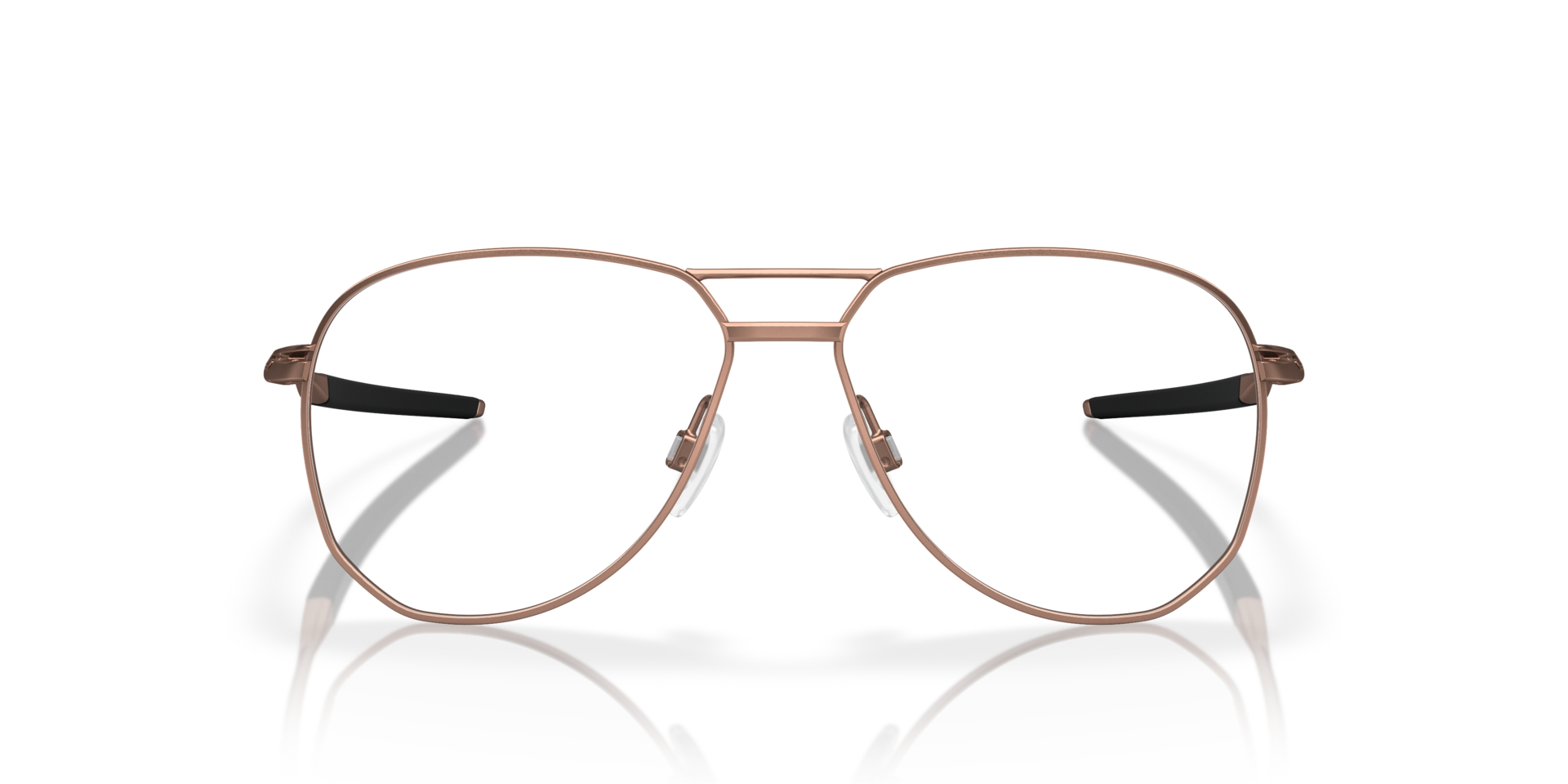 Contrail TI Satin Rose Gold TitaniumEyeglass Frames for Glasses Direct, Front View