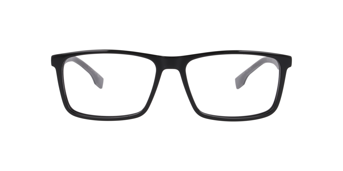 Hugo Boss Men's Black Rectangle Acetate Eyeglasses Online - Full Rim - Boss 1768/G