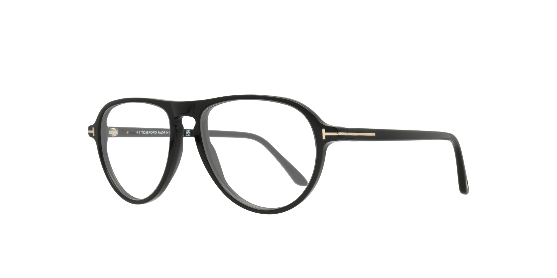 FT5869-B Black Shiny AcetateEyeglass Frames for Glasses Direct, Angle View