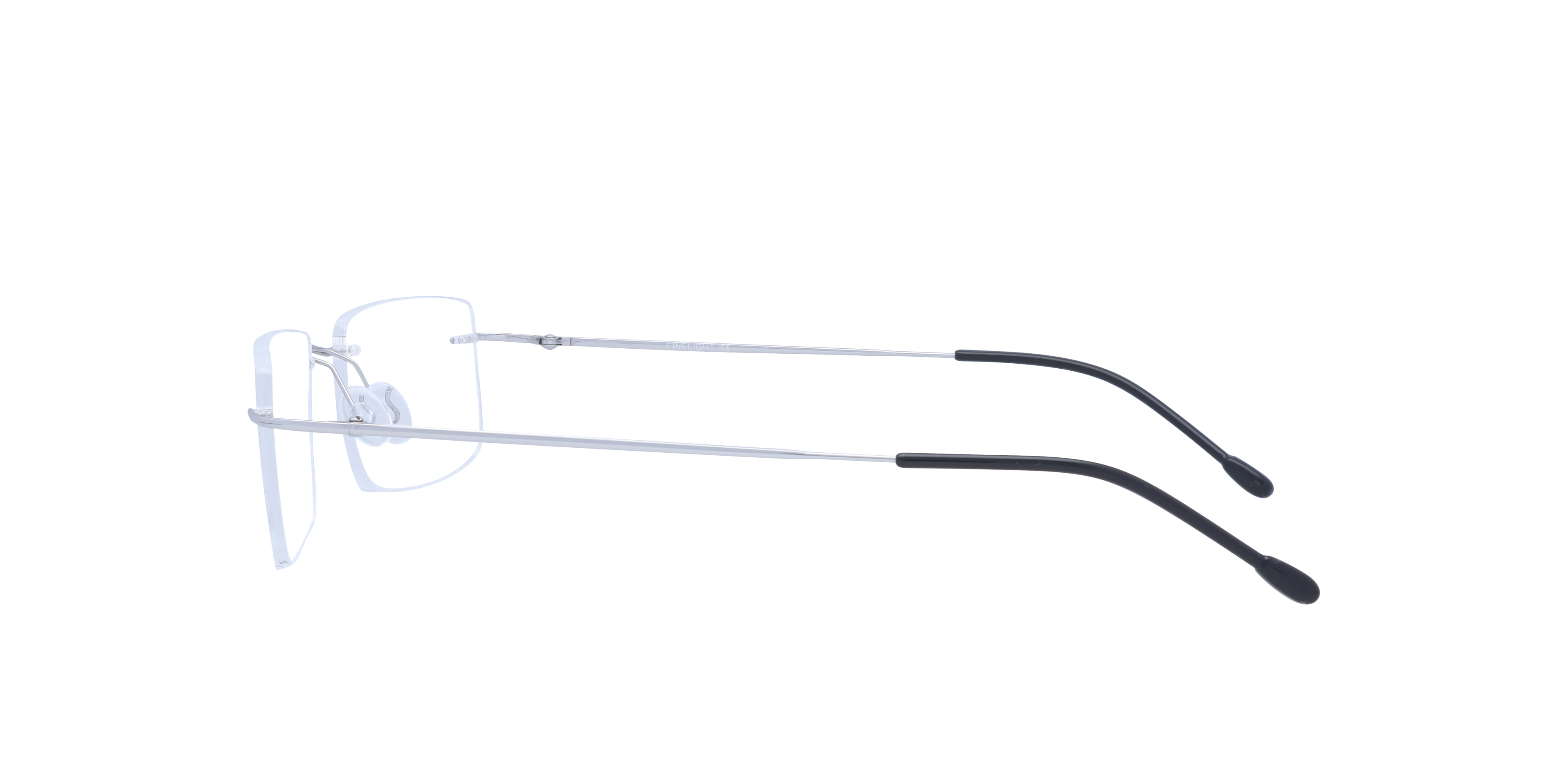 Jennings Silver MetalEyeglass Frames for Glasses Direct, Side View