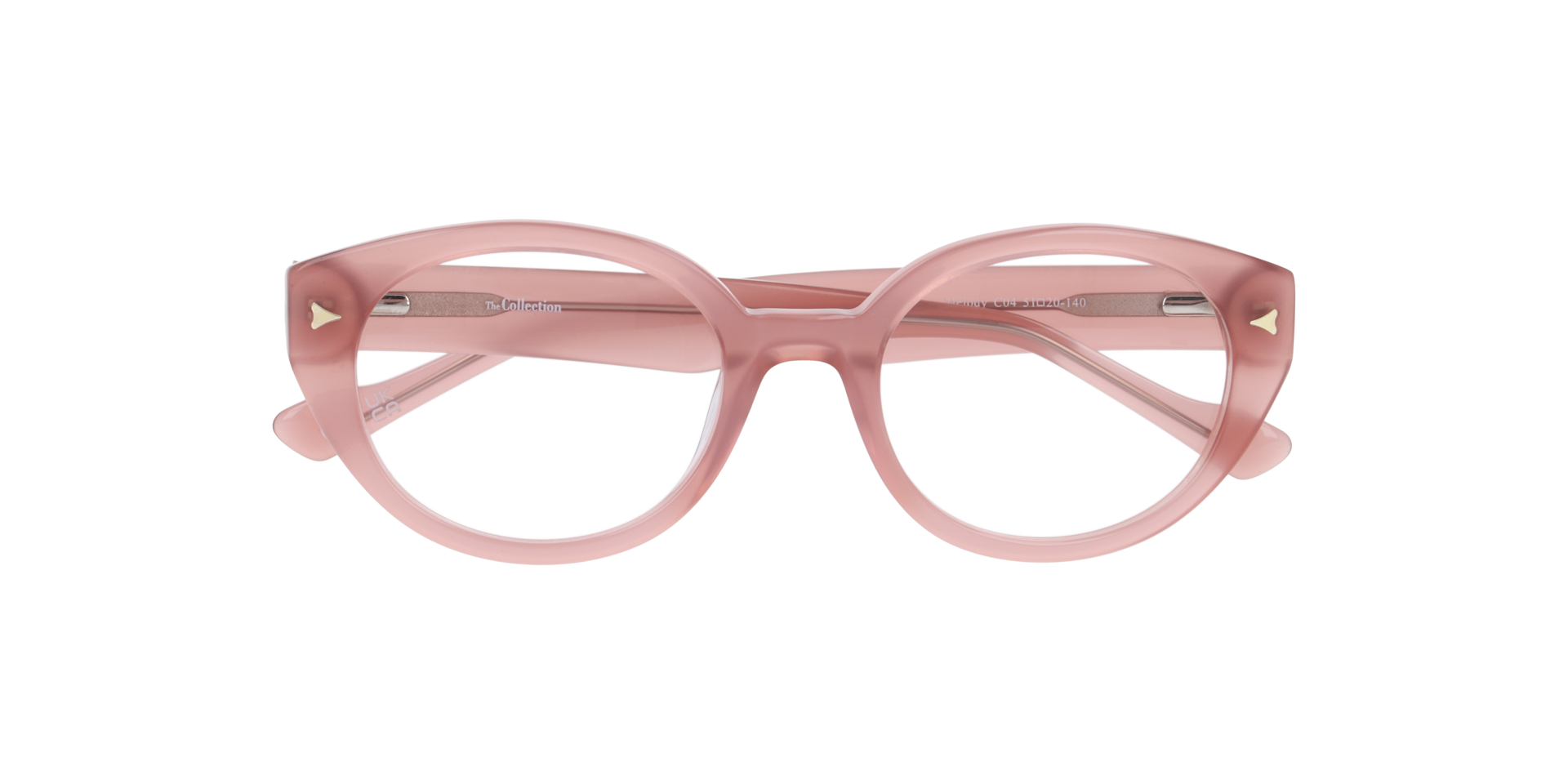 Melody Milky Pink AcetateEyeglass Frames for Glasses Direct, Closed View