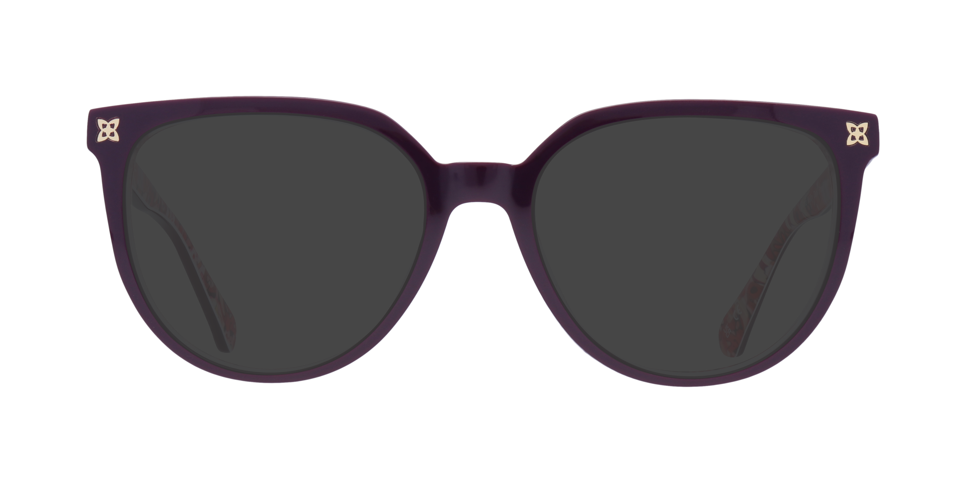 Gloria Milky Dark Pink  &  Flowers AcetateEyeglass Frames for Glasses Direct, with Tinted Lenses