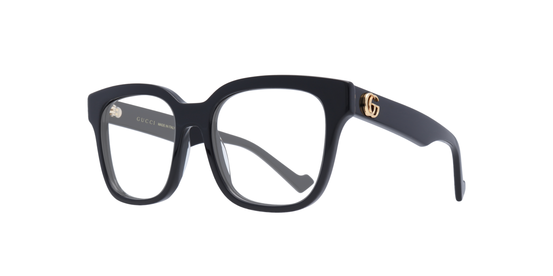 GG0958O Black Tan AcetateEyeglass Frames for Glasses Direct, Angle View