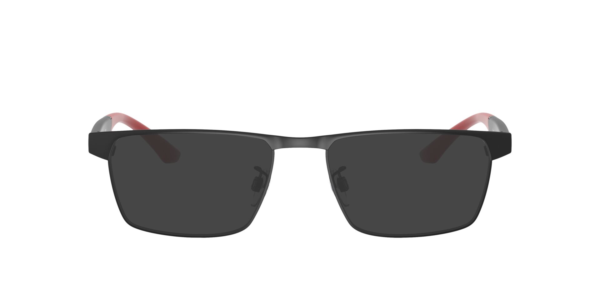 EA1124 Matte Black MetalEyeglass Frames for Glasses Direct, with Tinted Lenses