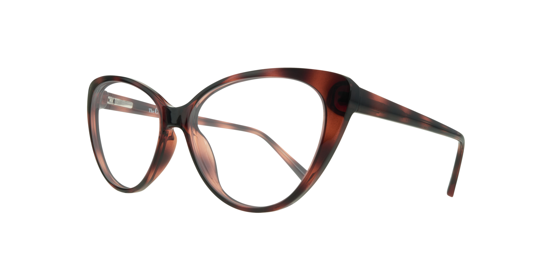 Jenna Havana PlasticEyeglass Frames for Glasses Direct, Angle View