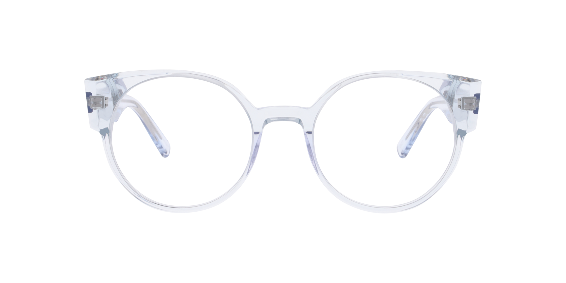 Margo Transparent Blue AcetateEyeglass Frames for Glasses Direct, Front View