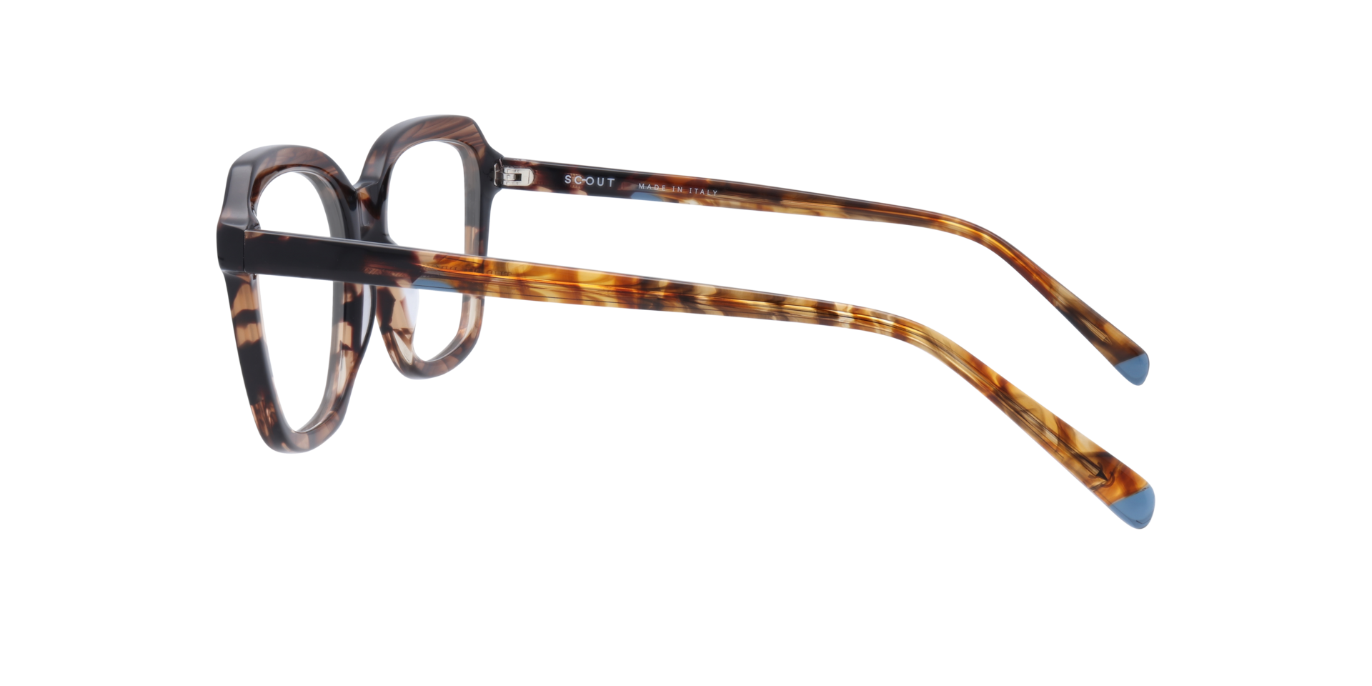 Turchi Brown AcetateEyeglass Frames for Glasses Direct, Side View