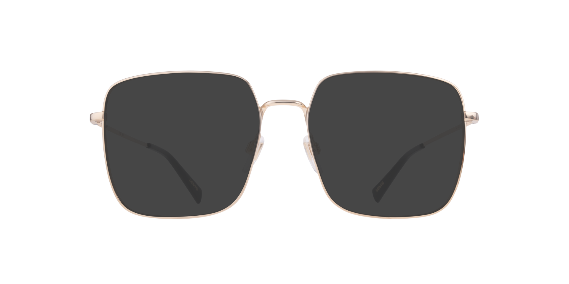 LV 1010 Gold Shiny MetalEyeglass Frames for Glasses Direct, with Tinted Lenses