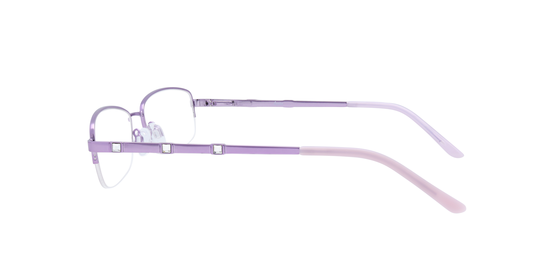 Arielle Lilac MetalEyeglass Frames for Glasses Direct, Side View