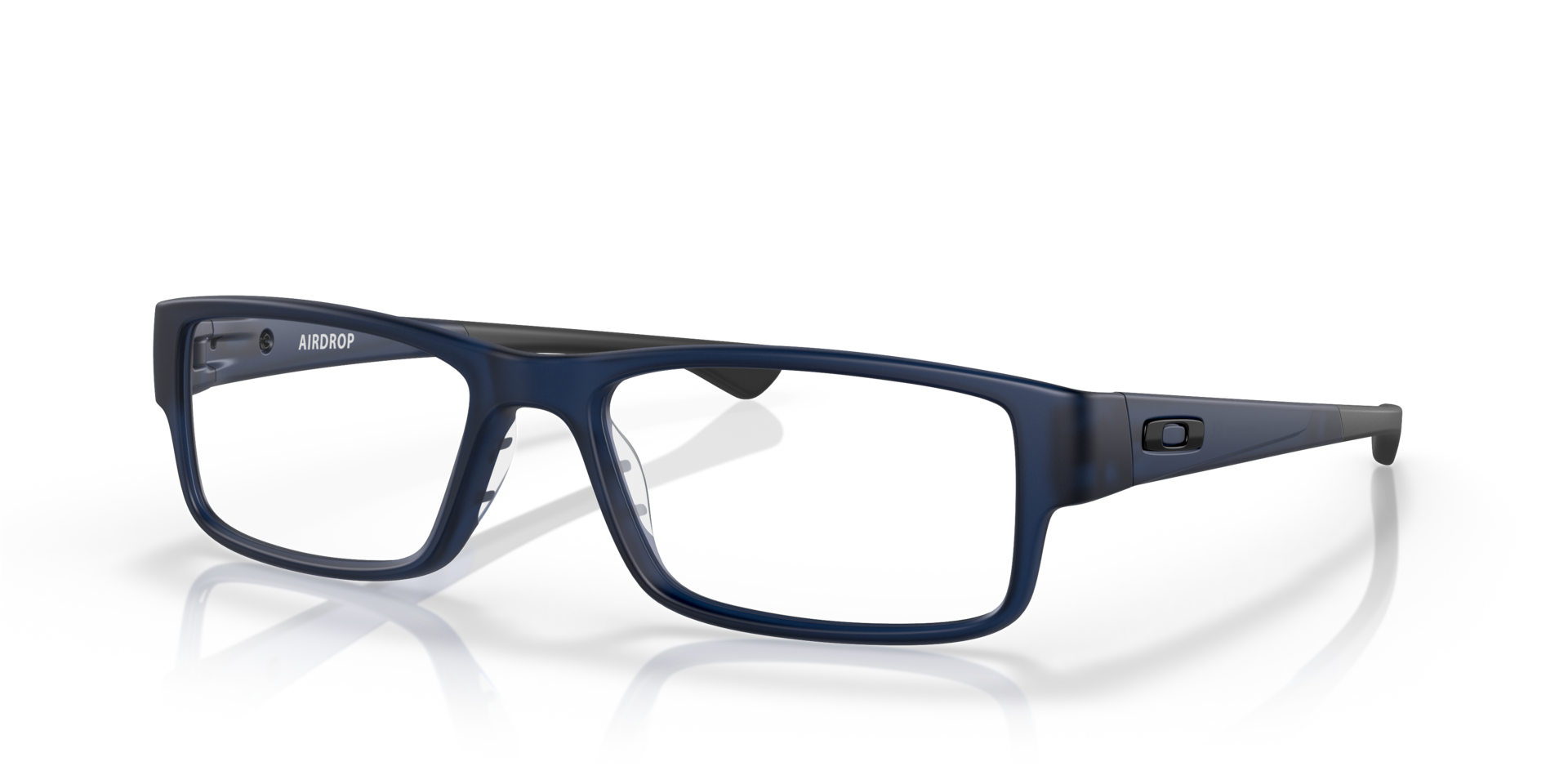 Airdrop™ Matte Translucent Blue PlasticEyeglass Frames for Glasses Direct, Angle View