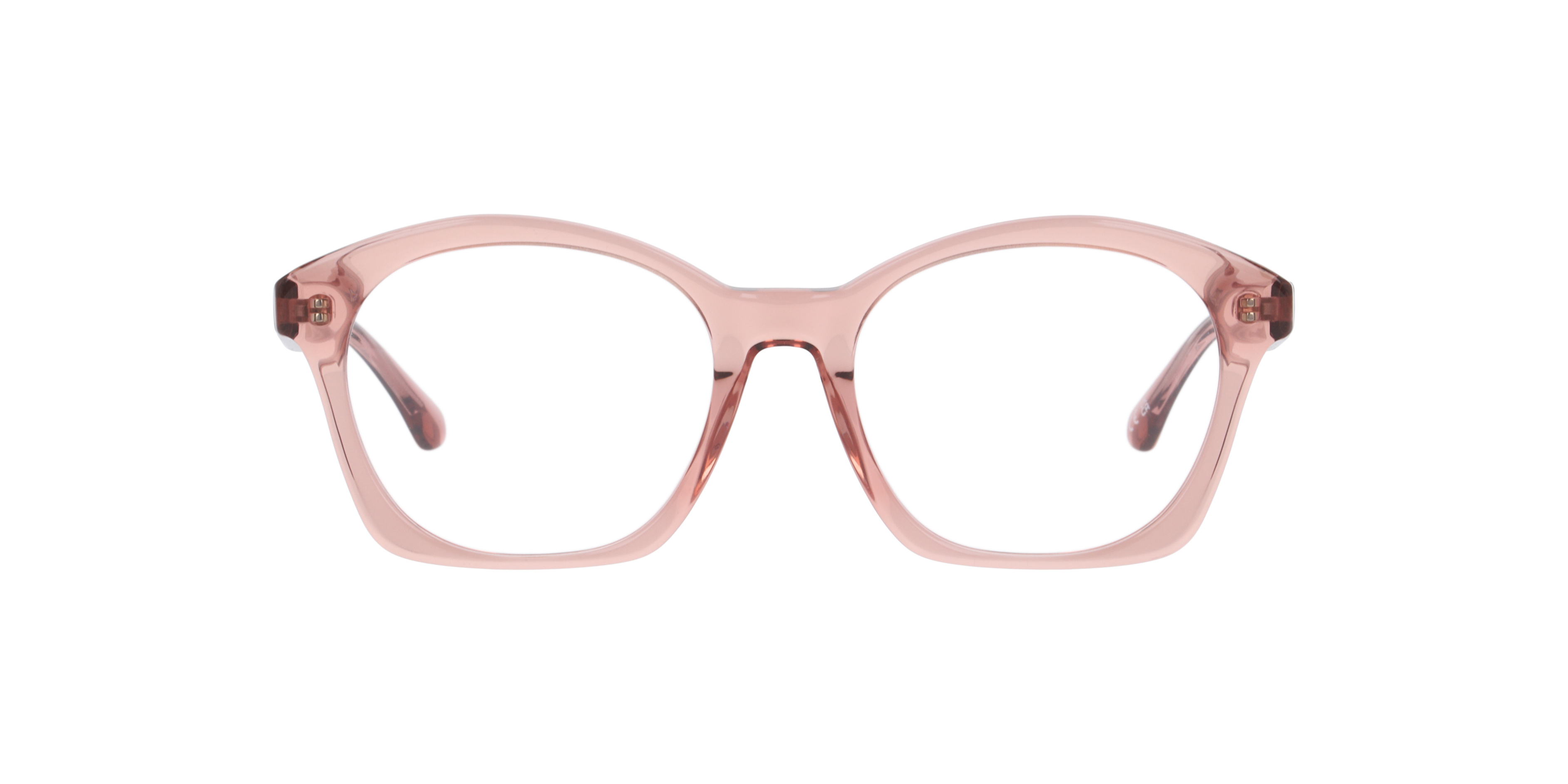 Monica Light Brown & Pink AcetateEyeglass Frames for Glasses Direct, Front View