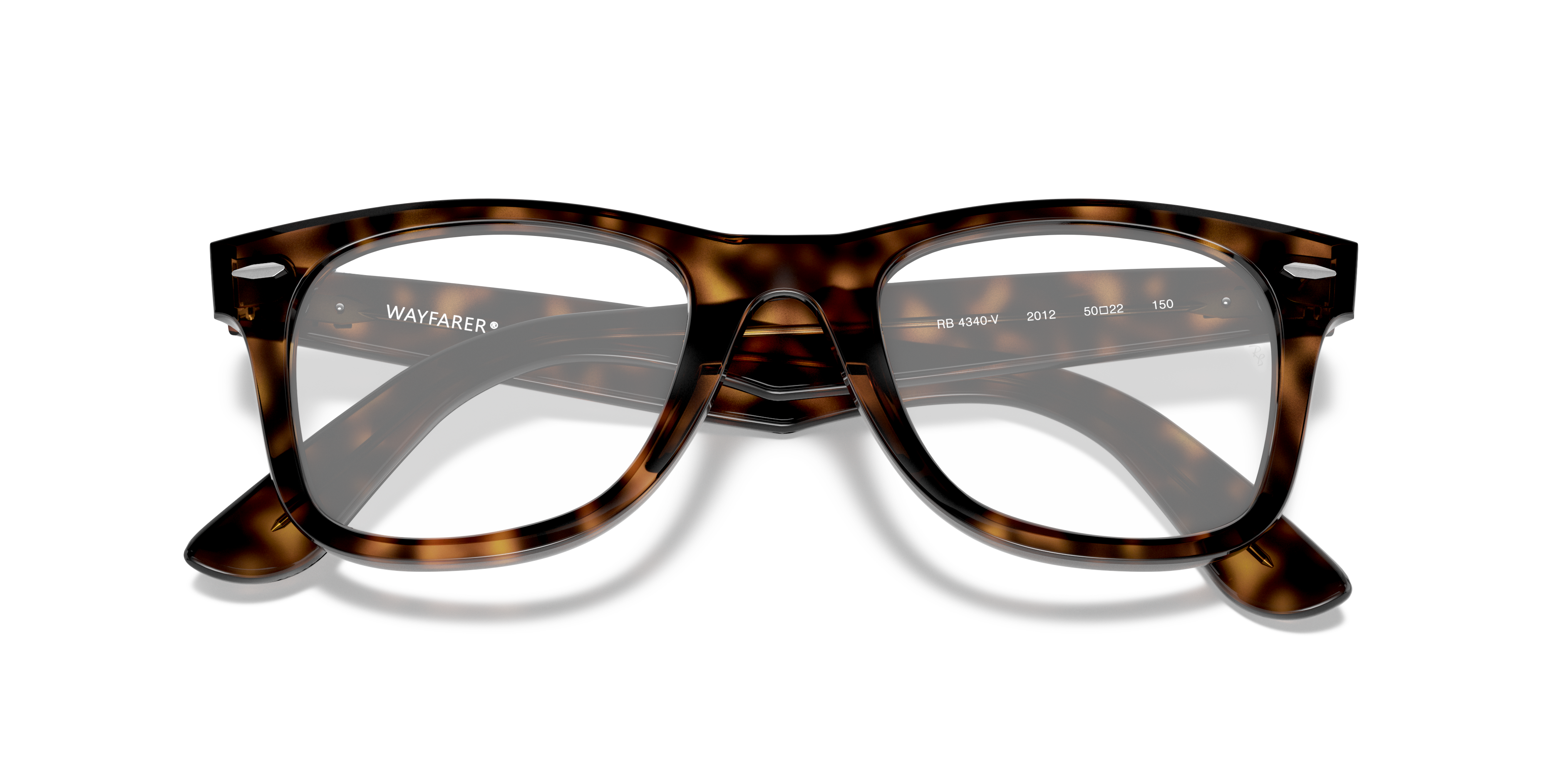 RB4340V Havana PlasticEyeglass Frames for Glasses Direct, Closed View