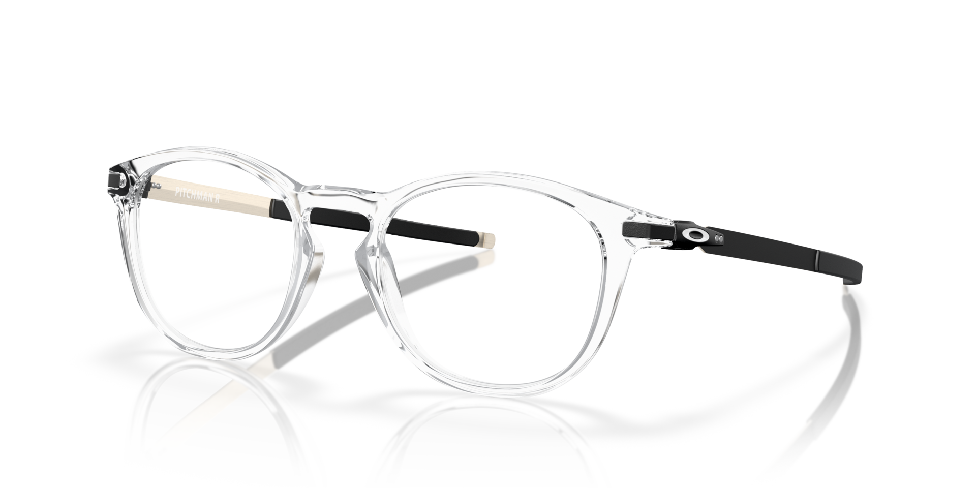 Pitchman™ R Clear PlasticEyeglass Frames for Glasses Direct, Angle View