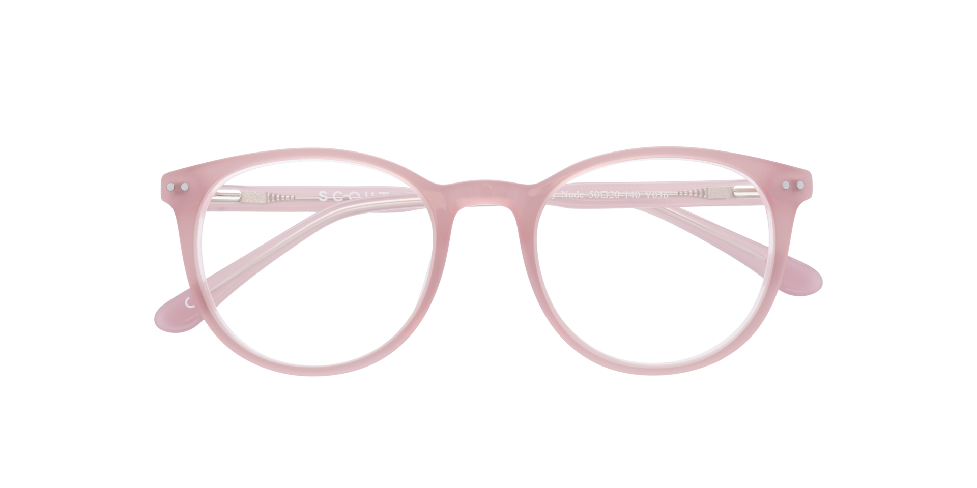 Dallas Shiny Milky Nude AcetateEyeglass Frames for Glasses Direct, Closed View