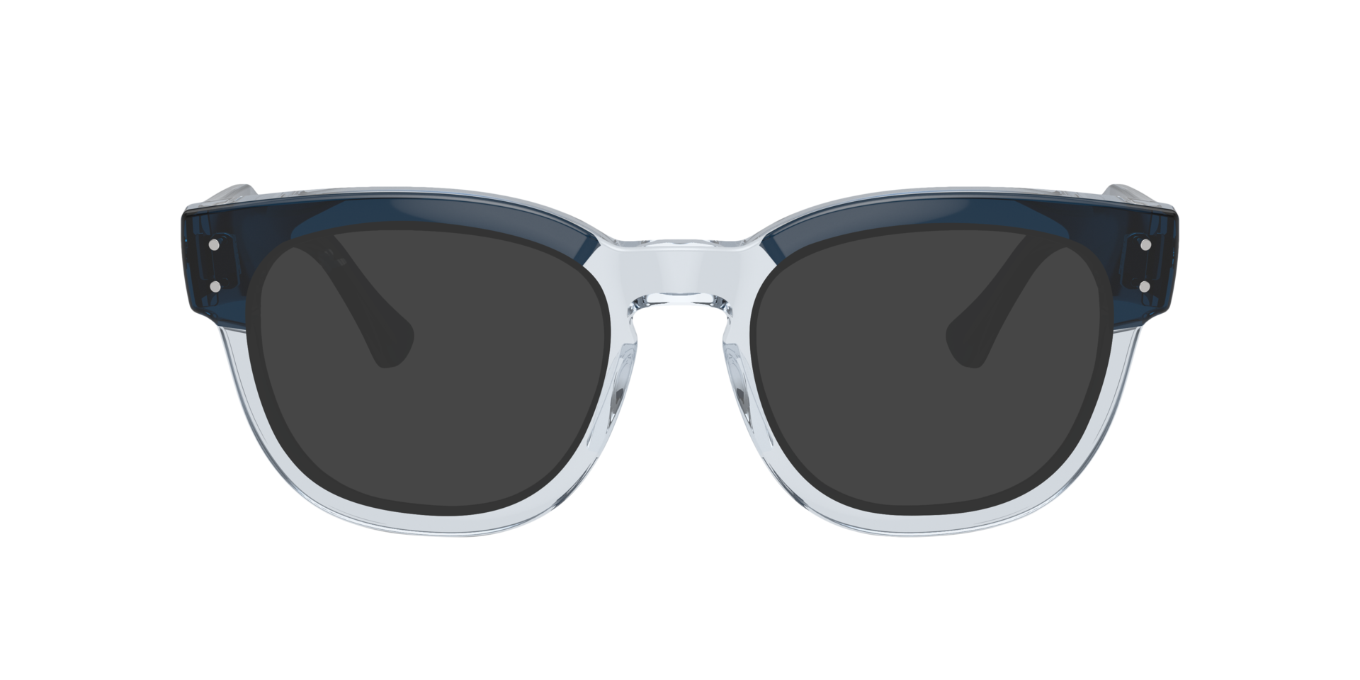 RB0298V Blue On Transparent Blue AcetateEyeglass Frames for Glasses Direct, with Tinted Lenses