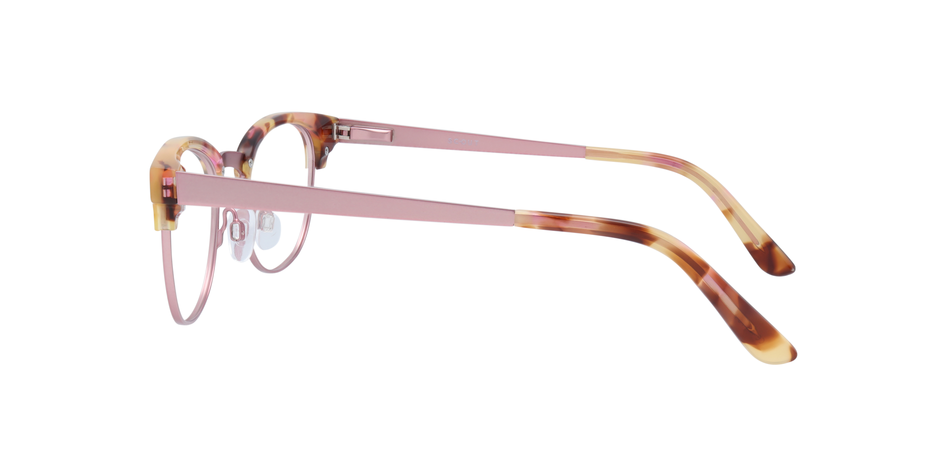 Alex Blush MetalEyeglass Frames for Glasses Direct, Side View