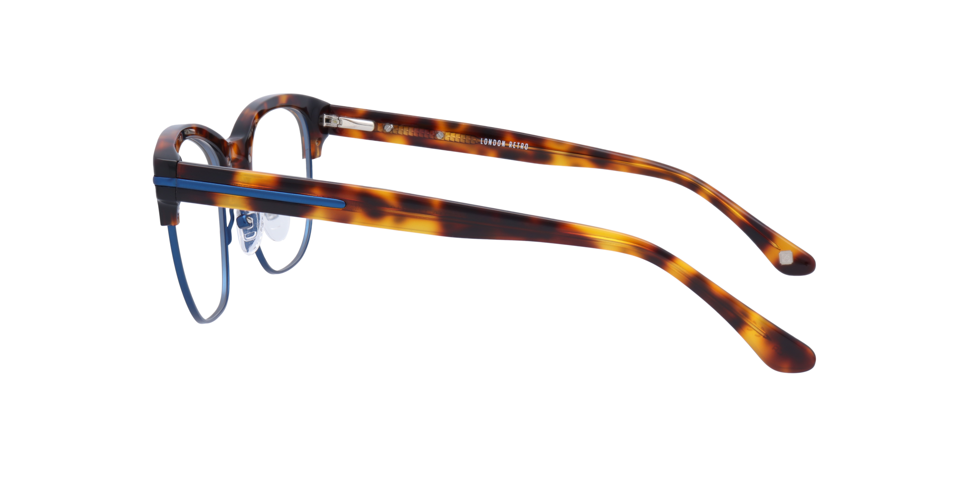 Greenford Havana MetalEyeglass Frames for Glasses Direct, Side View