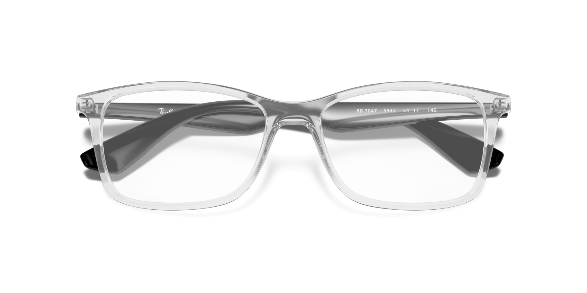RB7047 Transparent PlasticEyeglass Frames for Glasses Direct, Closed View