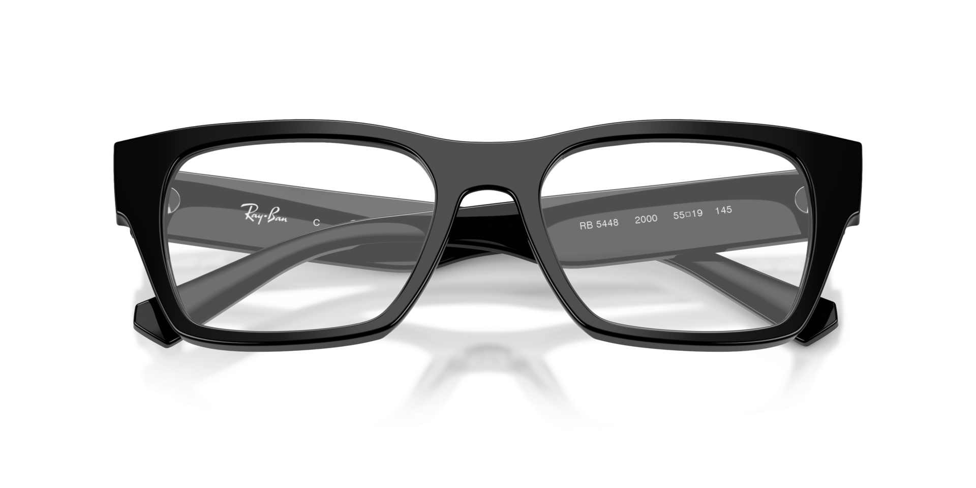 RB5448 Black AcetateEyeglass Frames for Glasses Direct, Closed View