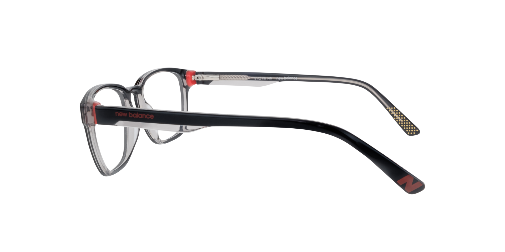 NB4165 Black AcetateEyeglass Frames for Glasses Direct, Side View