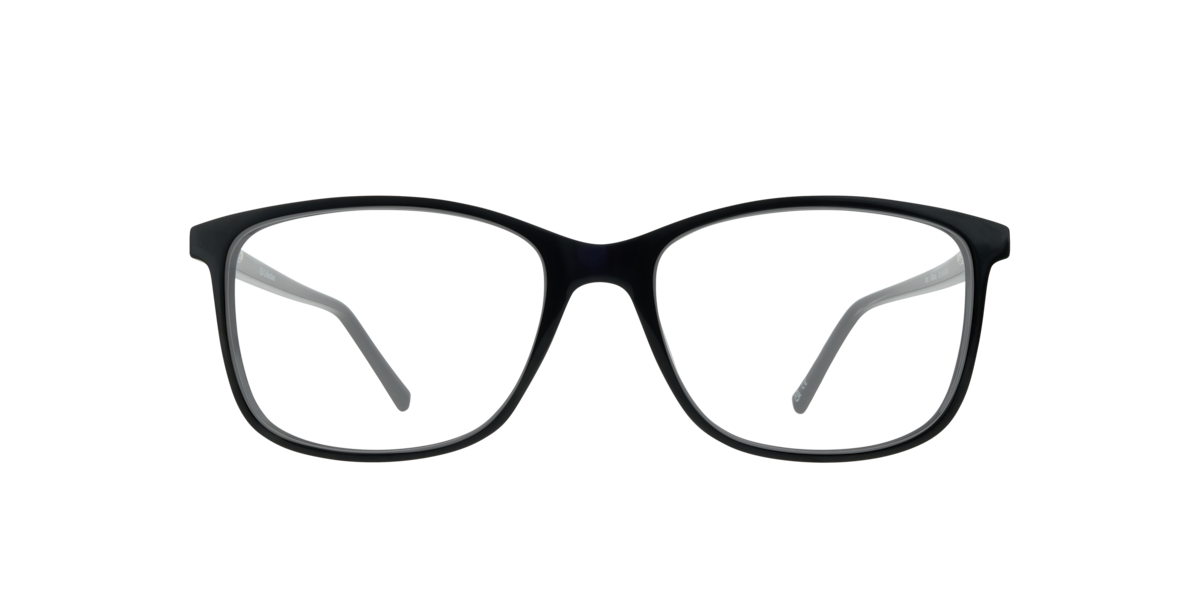 Gd Collection Unisex Black Rectangle Plastic Eyeglasses Online - Full Rim - Jax