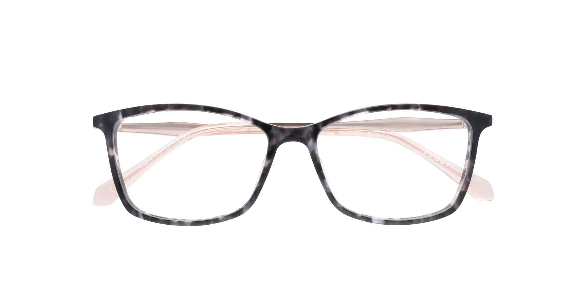 Aviana Grey Havana & Gold AcetateEyeglass Frames for Glasses Direct, Closed View