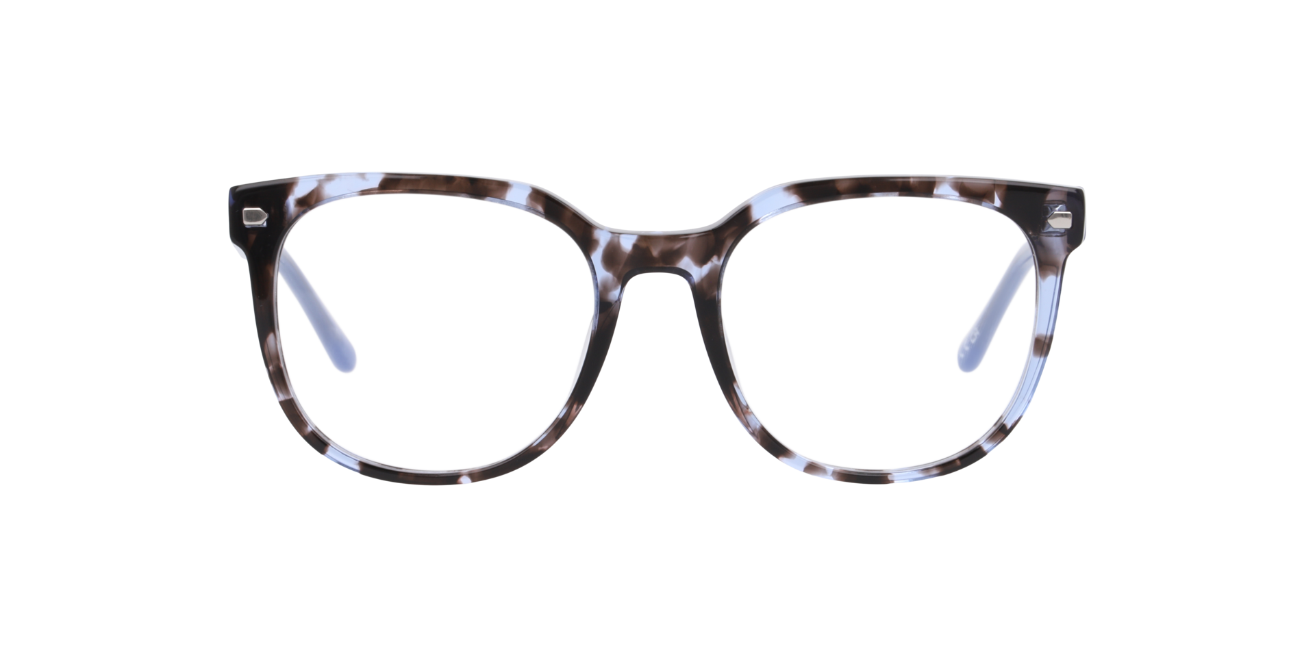 Merlyn Havana Blue AcetateEyeglass Frames for Glasses Direct, Front View