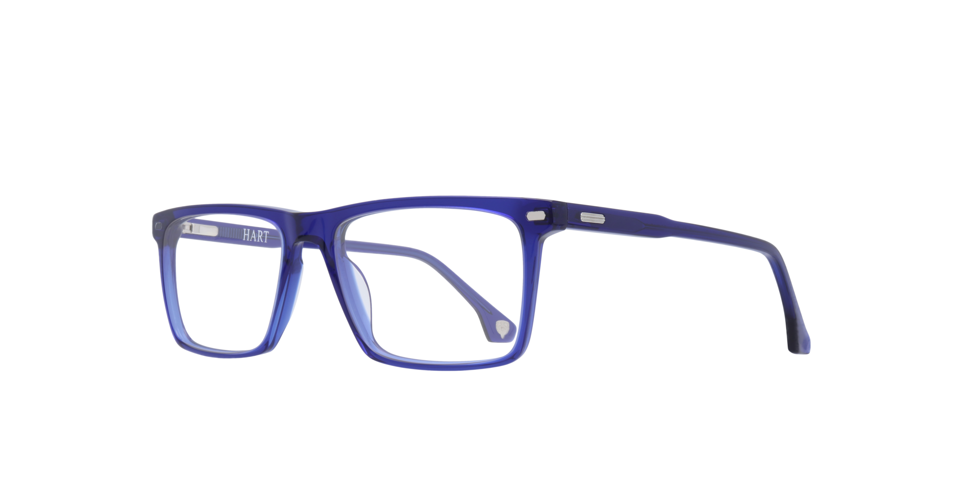 Gavin Crystal Dark Blue AcetateEyeglass Frames for Glasses Direct, Angle View