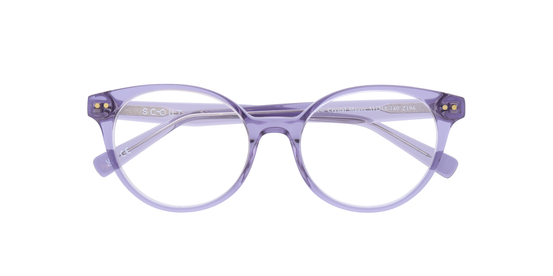 Gracie Crystal Mauve AcetateEyeglass Frames for Glasses Direct, Closed View