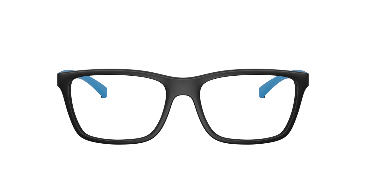 Matte Black rectangle Plastic eyeglasses Online - Full Rim - AN7298
