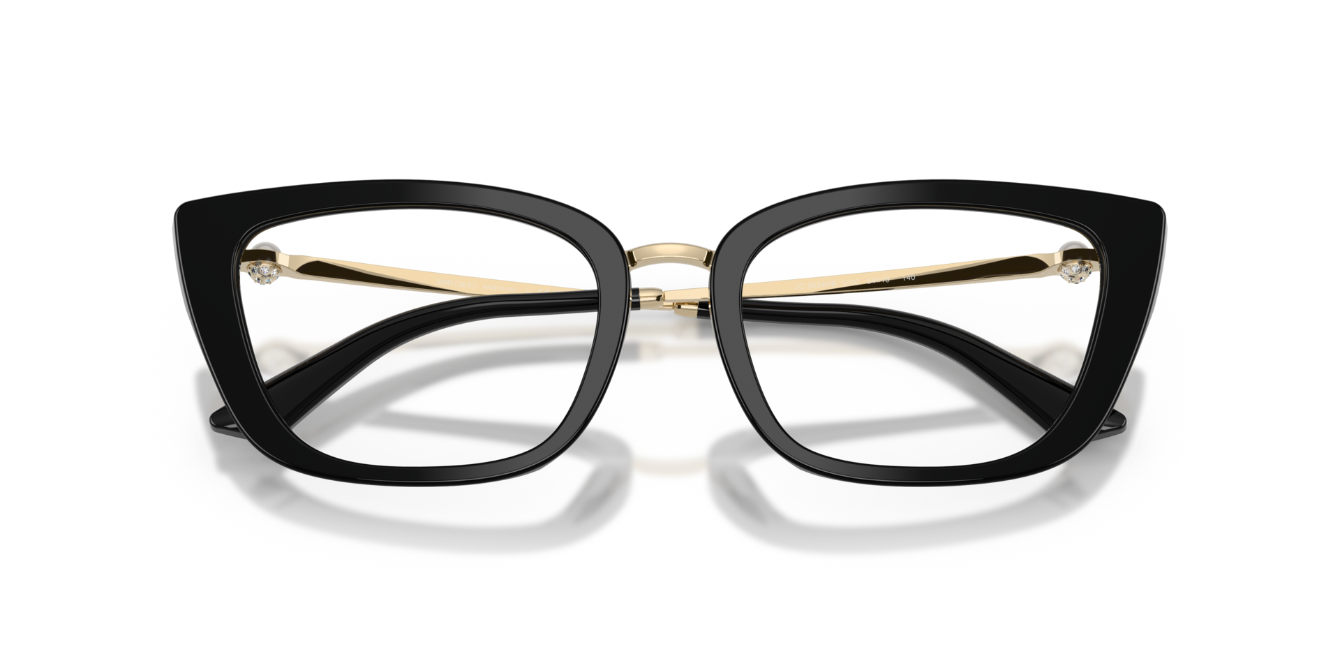 JC3034HB Black AcetateEyeglass Frames for Glasses Direct, Closed View
